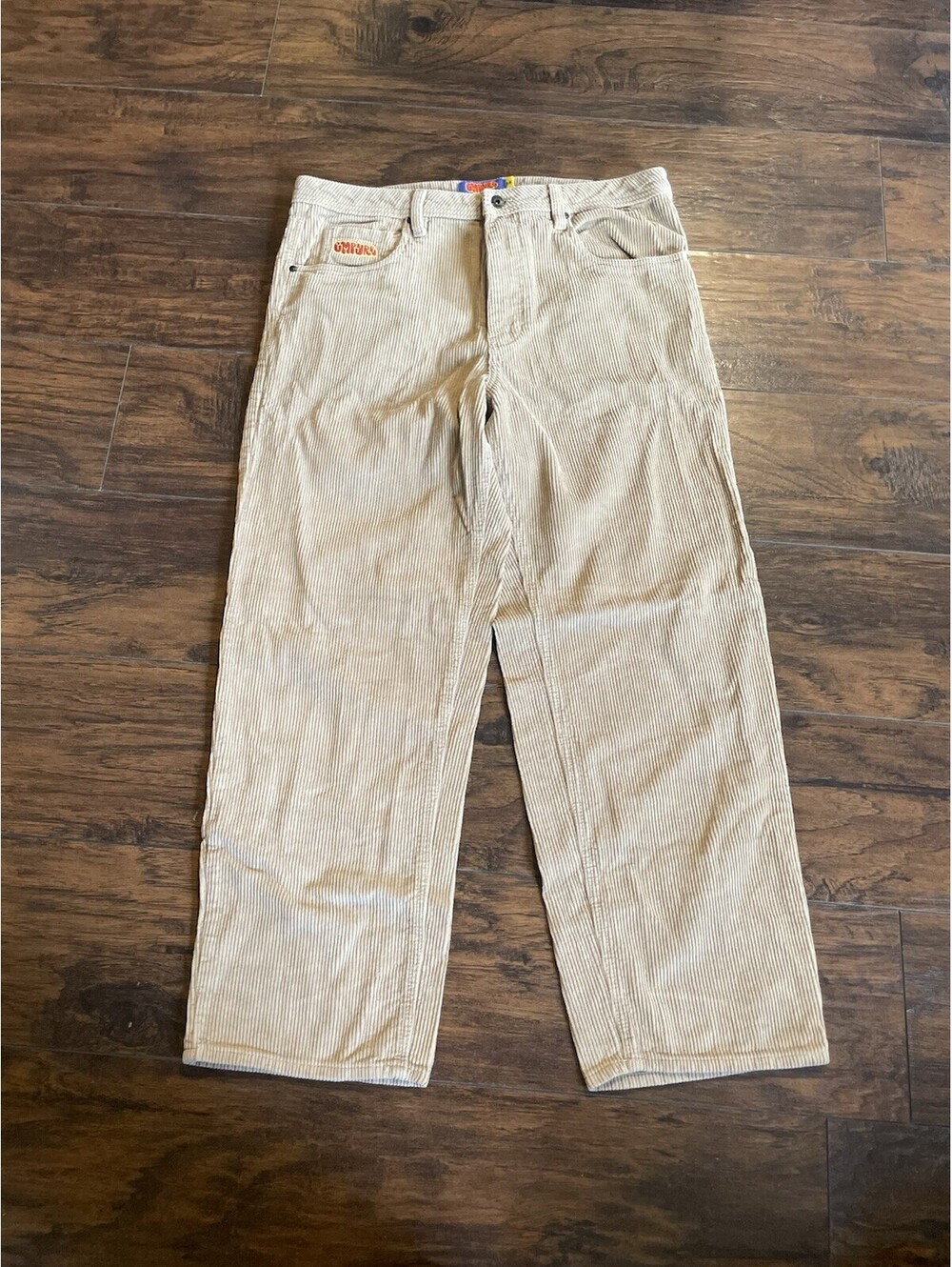 Empyre Relax Corduroy Pants Mens 34 Tan Skater Loose Fit Baggy Skateboard